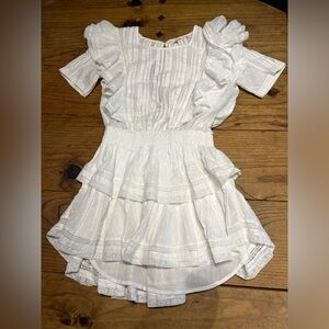 LoveShackFancy Natasha dress in white